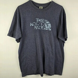 The North Face Men's Blue Heathered Short Sleeve Half Dome T-Shirt Size Large